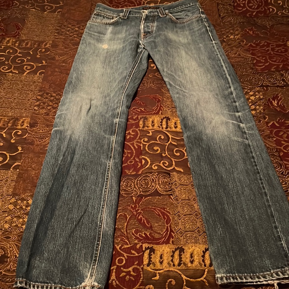 Nudie Jeans Slim Straight Distressed 31x32